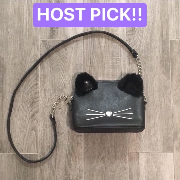 Betsey Johnson Handbags - Host pick! NWOT Betsy Johnson black cat crossbody